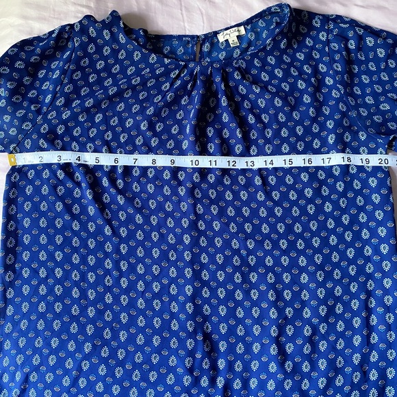 Navy Blue Print Top - Picture 7 of 7